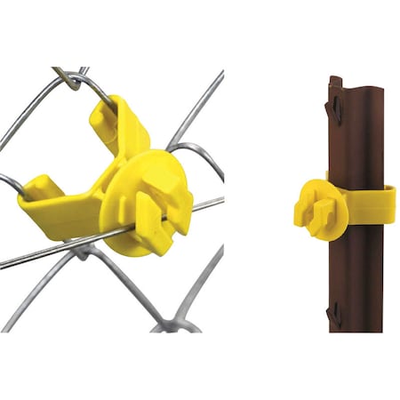 Zareba Dare Chain Link Fence Insulator Yellow SNUG-SU-25